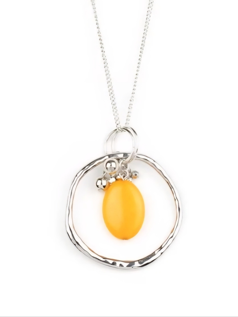 Zion Zen Yellow Necklace With Matching Earrings